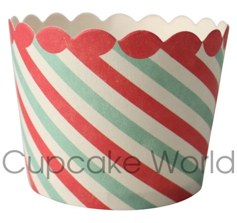 ROBERT GORDON HUMBUG RED STIRPES CUPCAKE BAKING CUPS PETIT x25 ROBERT GORDON HUMBUG RED STIRPES CUPCAKE BAKING CUPS PETIT x25